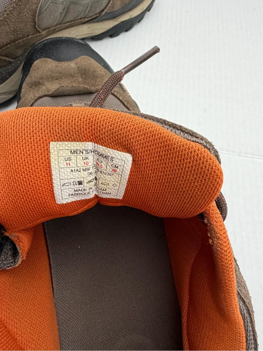 The North Face Men's Brown and Orange Outdoor Trail Shoes